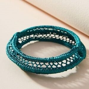 NWOT Anthro Luxchilas Straw Bangle Bracelet